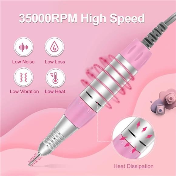 Makeup Portable Electric Nail Drill Professional Rechargeable Nail